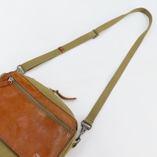 実際に弊社で買取させて頂いたPORTER/ポーター ショルダーバッグ レザー キャンバスの画像 2枚目