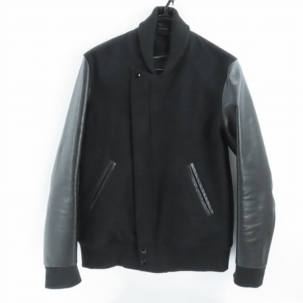 実際に弊社で買取させて頂いたLAD MUSICIAN/ラッドミュージシャン 牛革切替/ウール100% スタジャン 2211-351/44