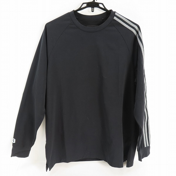 実際に弊社で買取させて頂いたY-3/ワイスリー アディダス×ヨウジヤマモト 3S LS TEE ３ストライプス ロングスリーブ Tシャツ IR6268/XL