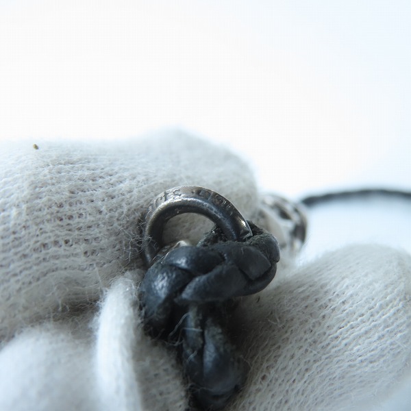 実際に弊社で買取させて頂いたCHROME HEARTS/クロムハーツ ケルティックローラーペンダントｗ/レザーブレード スクロールチップの画像 7枚目