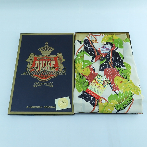 実際に弊社で買取させて頂いたDuke Kahanamoku/デューク カハナモク SPECIAL EDITION “MONSTERA” アロハシャツ DK36203/Lの画像 6枚目
