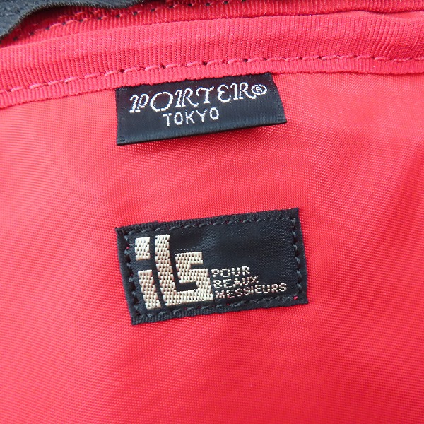 実際に弊社で買取させて頂いたPORTER×ILS共同企画/ポーター L-fine/エルファイン 2way ショルダーバッグの画像 5枚目