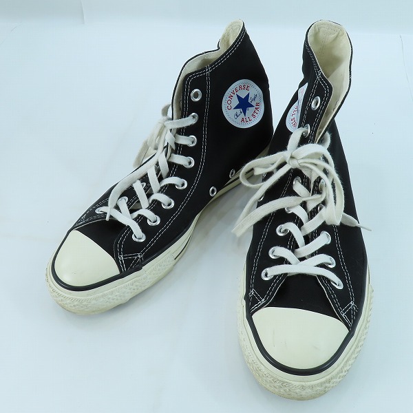 実際に弊社で買取させて頂いたCONVERSE/コンバース Made in JAPAN/日本製 CANVAS AS J HI オールスター ブラック/9