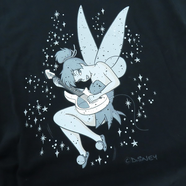 実際に弊社で買取させて頂いたRoen/ロエン×WALT DISNEY/ウォルトディズニー ティンカーベル ギター 半袖Tシャツ 48の画像 6枚目