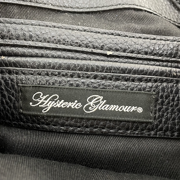実際に弊社で買取させて頂いた【難有】HYSTERIC GLAMOUR/ヒステリックグラマー バックパック/リュックサック ブラックの画像 4枚目