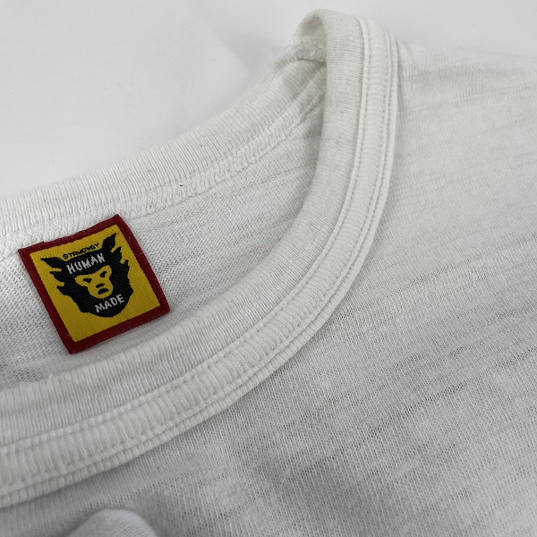 実際に弊社で買取させて頂いたHUMAN MADE×KAWS/ヒューマンメイド×カウズ Tシャツ/XLの画像 5枚目