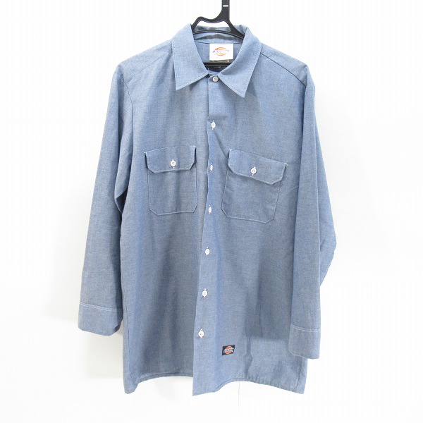 実際に弊社で買取させて頂いたDickies/ディッキーズ USA製 シャンブレーシャツ 16-16-1/2