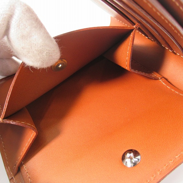 実際に弊社で買取させて頂いた土屋鞄製造所/ツチヤカバン レザー 2つ折り財布 ブラウンの画像 6枚目