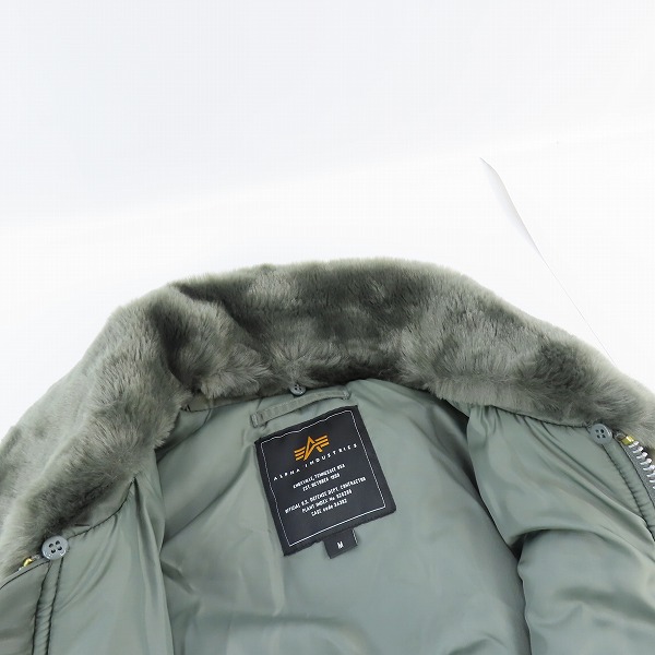 実際に弊社で買取させて頂いたALPHA INDUSTRIES/アルファインダストリーズ TYPE B-15 フライトジャケット TA0215-159/Mの画像 6枚目