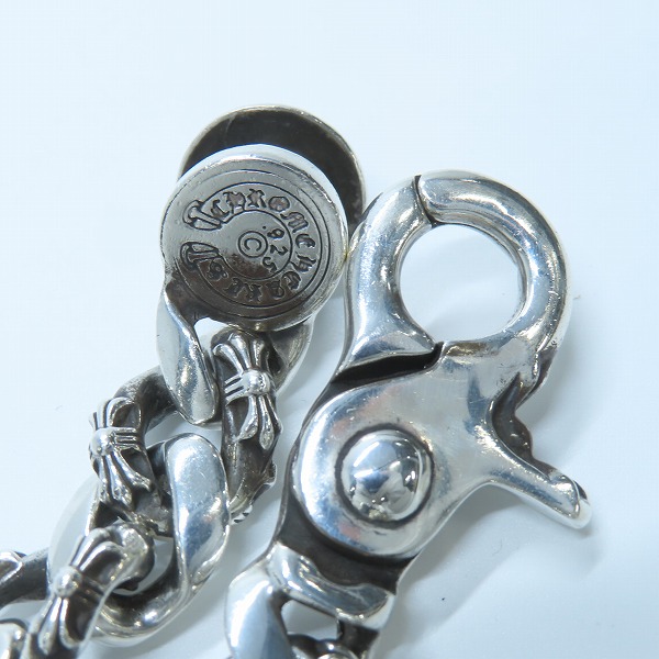 実際に弊社で買取させて頂いたCHROME HEARTS/クロムハーツ ファンシーチェーン クリップ ブレスレット 13リンクの画像 5枚目