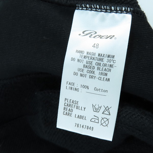 実際に弊社で買取させて頂いたRoen×Disney/ロエン×ディズニー クラッシュ ミッキープリント ジップパーカー 48の画像 4枚目