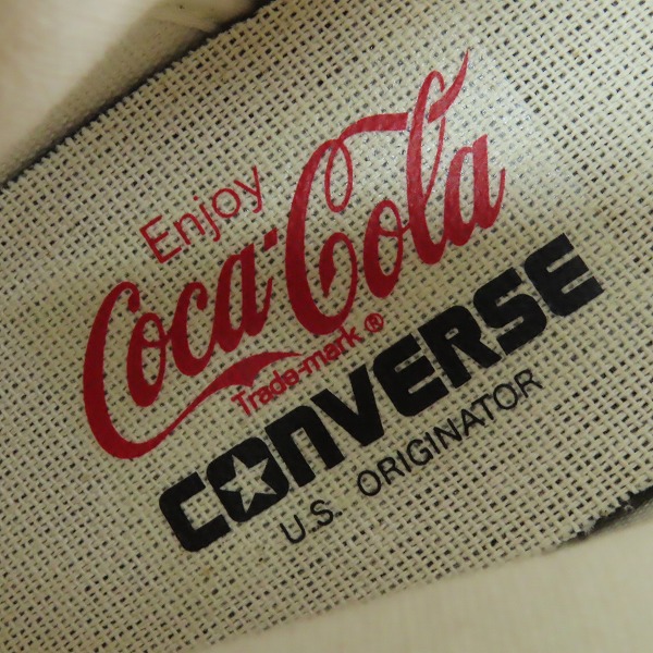実際に弊社で買取させて頂いた【未使用】CONVERSE/コンバース ALL STAR US Coca-Cola CK HI/オールスター コカ・コーラ1SE026/26.5の画像 6枚目