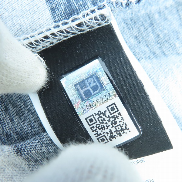 実際に弊社で買取させて頂いたHYDROGEN/ハイドロゲン 星柄 長袖 Tシャツ/ロンT カットソー/XXLの画像 3枚目