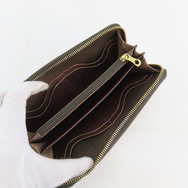 実際に弊社で買取させて頂いたIL BISONTE/イルビゾンテ STANDARD COLLECTION/スタンダードコレクション ジップアラウンド ロングウォレット/長財布の画像 3枚目
