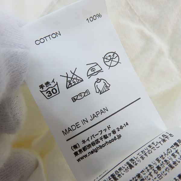 実際に弊社で買取させて頂いたNEIGHBORHOOD/ネイバーフッド SHRUNKEN HEADS/C-SHIRT/シャツ 161AQNH-SHM05/Mの画像 4枚目