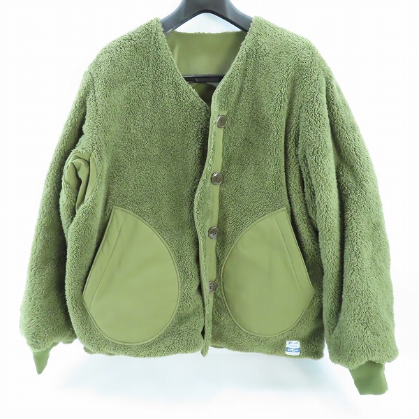 実際に弊社で買取させて頂いたJOURNAL STANDARD relume/ジャーナルスタンダードレリューム リバーシブル ノーカラー ミリタリーブルゾン /Mの画像 2枚目