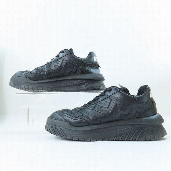 実際に弊社で買取させて頂いたVERSACE/ヴェルサーチ グレカ オディセア ローカットスニーカー/41の画像 3枚目