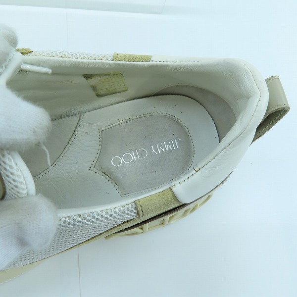 実際に弊社で買取させて頂いたJIMMY CHOO/ジミーチュウ RAINE/M AHS 191/スニーカー/シューズ/42.5の画像 4枚目