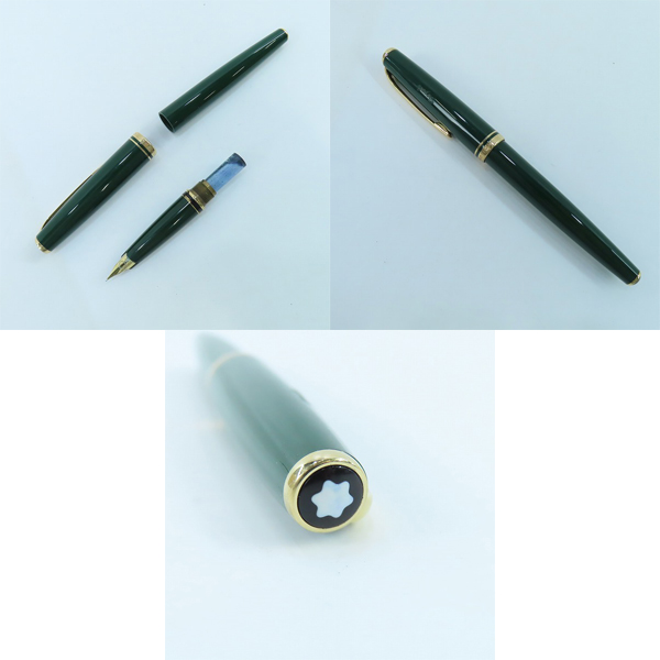実際に弊社で買取させて頂いたMONTBLANC/モンブラン 万年筆 14K 585 グリーンの画像 5枚目