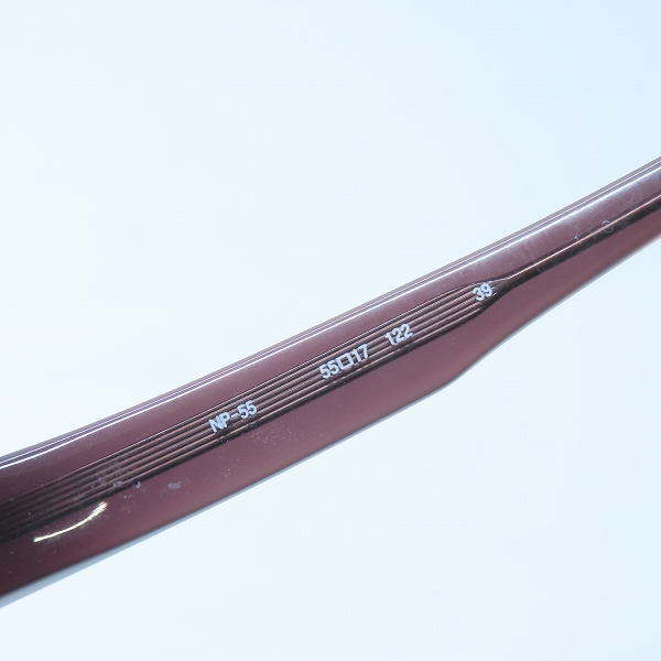 実際に弊社で買取させて頂いた999.9/フォーナインズ 眼鏡 メガネフレーム/アイウェア NP-55の画像 6枚目