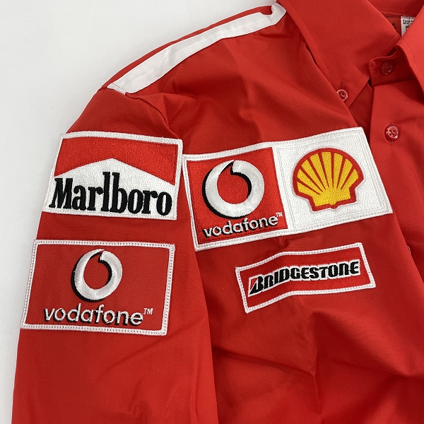 実際に弊社で買取させて頂いたFILA/フィラ Ferrari/フェラーリ Formula1/F1 長袖シャツ/Mの画像 4枚目