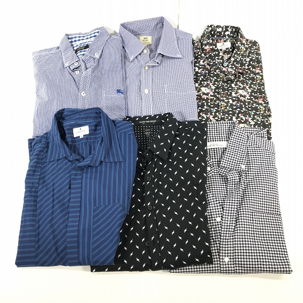 実際に弊社で買取させて頂いた【おまとめ】LAVIN/ランバン BURBERRY BLACK LABEL/バーバリーブラックレーベル BEAMS/ビームス 他 シャツ