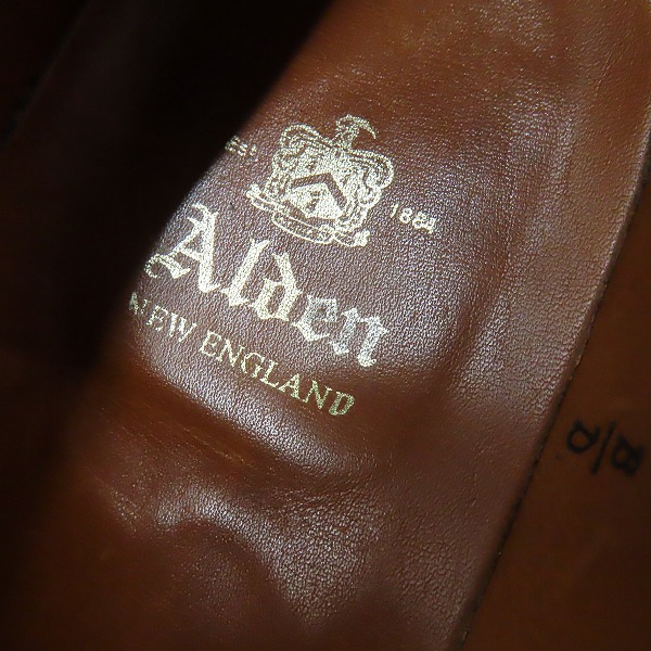 実際に弊社で買取させて頂いたALDEN/オールデン コードバン プレーントゥ レザーシューズ 9901/8の画像 6枚目