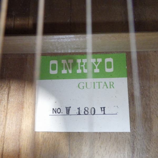 実際に弊社で買取させて頂いた★ONKYO/オンキョー W180H アコースティックギター/アコギ ハミングバードType ハードケース付の画像 4枚目