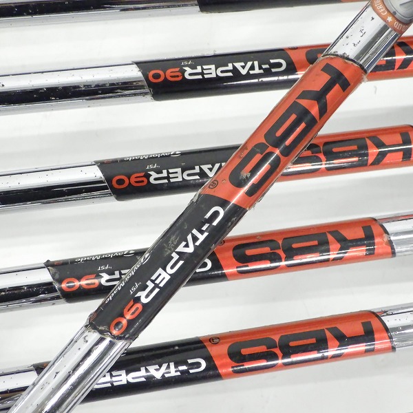 実際に弊社で買取させて頂いたTaylorMade/テーラーメイド SPEEDBLADE/スピードブレード アイアン #5～9,P,A,Sw 8本セット KBS C-TAPER 90 FLEX:Rの画像 7枚目