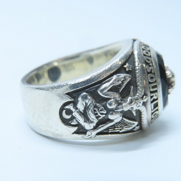 実際に弊社で買取させて頂いたJustin Davis×VAMPS/ジャスティンデイビス×ヴァンプス カレッジリング SRJ1900 20号の画像 4枚目