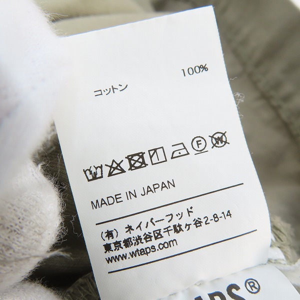 実際に弊社で買取させて頂いたWTAPS/ダブルタップス 19SS BUDS LS 01 SHIRT SAND 長袖シャツ 191BRDT-SHM02/03の画像 4枚目