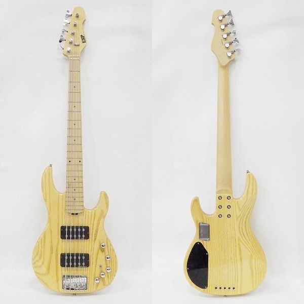実際に弊社で買取させて頂いた★ESP/イーエスピー AP-SL5/M Stain Natural アクティブ 5弦エレキベース ハードケース付の画像 2枚目