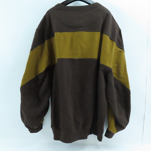 実際に弊社で買取させて頂いたDRIES VAN NOTEN/ドリスヴァンノッテン 24AW Handy Panel Sleeve Crew Sweatshirt/スウェット 242-021172-9614-702/Lの画像 1枚目