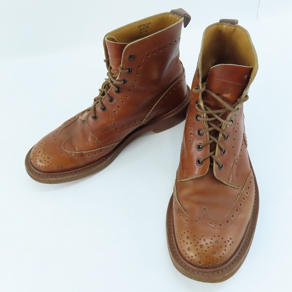 実際に弊社で買取させて頂いたTricker's/トリッカーズ MOLTON/モールトン カントリーブーツ ウイングチップ M2508/9