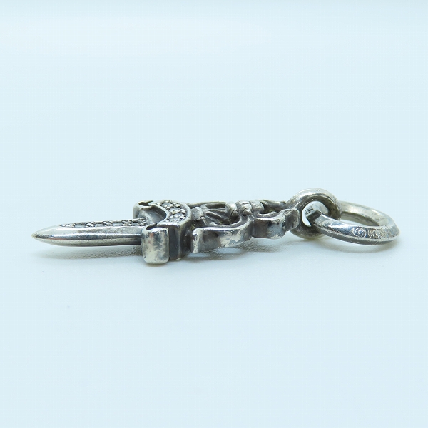 実際に弊社で買取させて頂いたCHROME HEARTS/クロムハーツ ＃5 ダガーチャームｗ/アフターダイヤの画像 3枚目