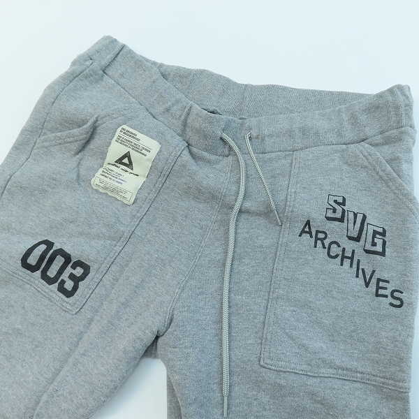実際に弊社で買取させて頂いたSVG by Neighborhood ネイバーフッド 003/C-PT リブ プリント スウェット パンツ/161UNSV-PTM01/Sの画像 5枚目