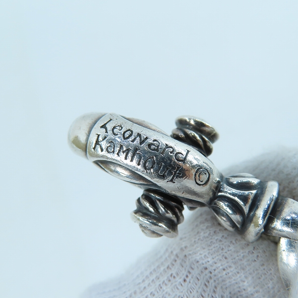 実際に弊社で買取させて頂いたLeonard Kamhout/レナードカムホート シルクリンクブレスレット 19リンクの画像 7枚目