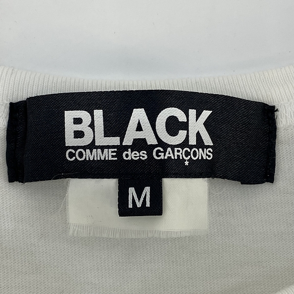 実際に弊社で買取させて頂いたBLACK COMME des GARCONS/ブラックコムデギャルソン Tシャツ AD2020/1E-T002/Mの画像 2枚目