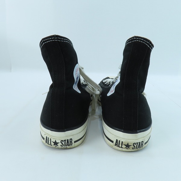 実際に弊社で買取させて頂いたCONVERSE/コンバース Made in JAPAN/日本製 CANVAS AS J HI オールスター ブラック/9の画像 1枚目