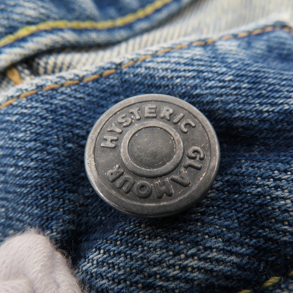 実際に弊社で買取させて頂いたHYSTERIC GLAMOUR/ヒステリックグラマー VIXEN GIRL刺繍 ストレートデニムパンツ 02213AP20/32の画像 6枚目