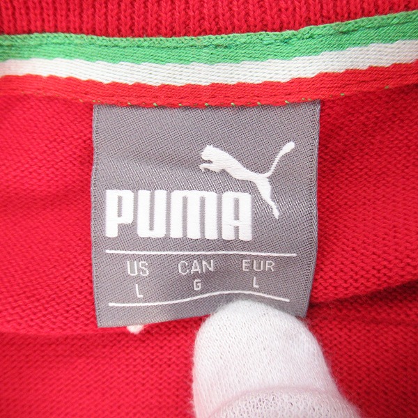実際に弊社で買取させて頂いた【未使用】PUMA/プーマ FERRARI/フェラーリ  チームウェア ハーフジップニット/Lの画像 2枚目