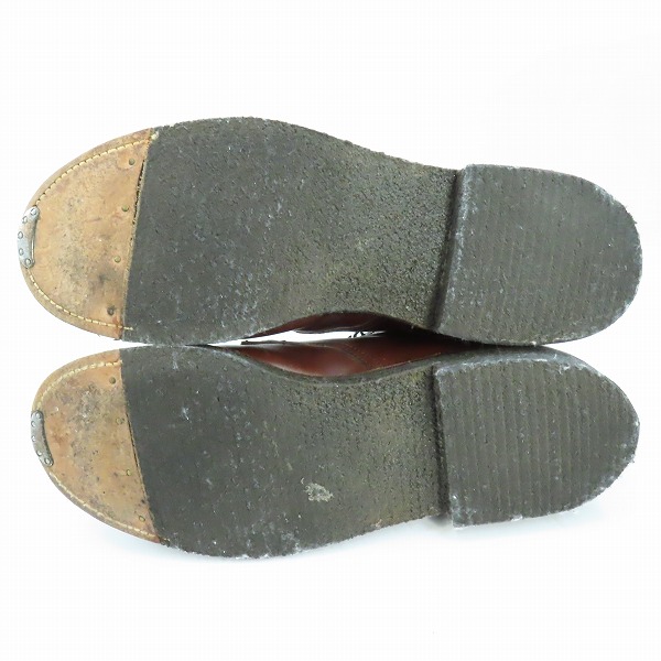 実際に弊社で買取させて頂いたALDEN/オールデン クロムエクセル タンカーブーツ 純正シューツリー付き 45407H/9.5の画像 2枚目