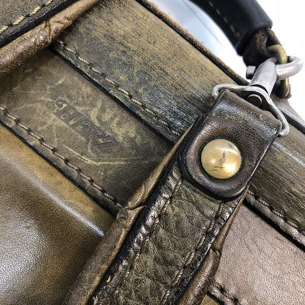 実際に弊社で買取させて頂いたHERZ/ヘルツ レザー 2way ブリーフ/バックパックの画像 4枚目