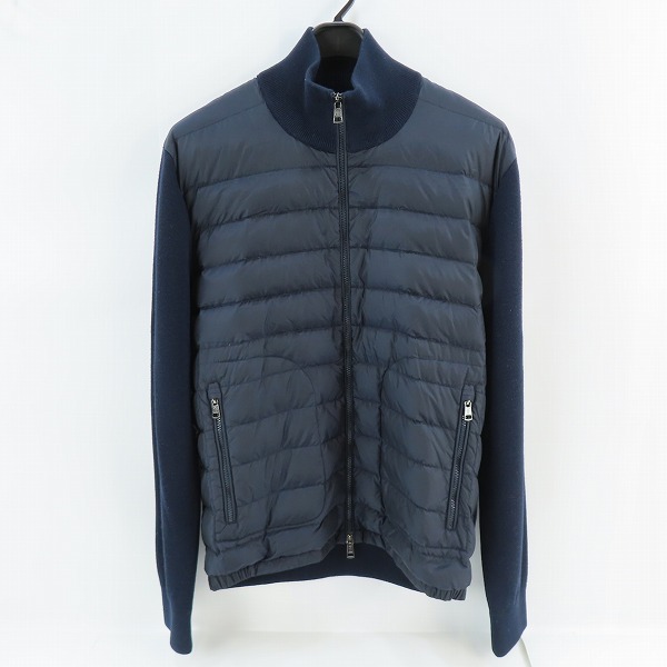 実際に弊社で買取させて頂いたMONCLER/モンクレール MAGLIONE TRICOT CARDIGAN ニット切り替え カーディガン/ダウンジャケット B20919412700/XXL