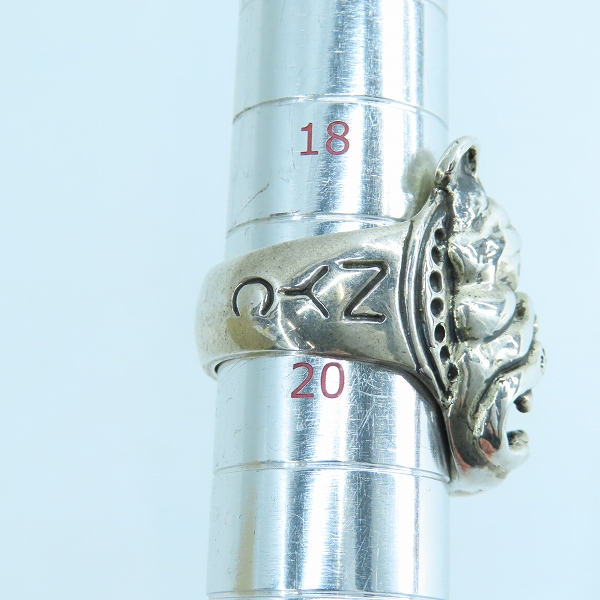 実際に弊社で買取させて頂いたSchott/ショット NYC ブルドッグ リング/19-20号の画像 8枚目