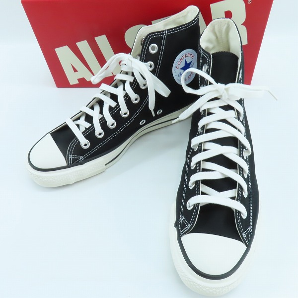 実際に弊社で買取させて頂いたCONVERSE/コンバース 日本製 CANVAS AS J HI キャンバス スニーカー ブラック/8