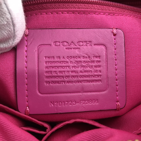 実際に弊社で買取させて頂いたCOACH/コーチ シグネチャー ショルダーバッグ F23866の画像 5枚目