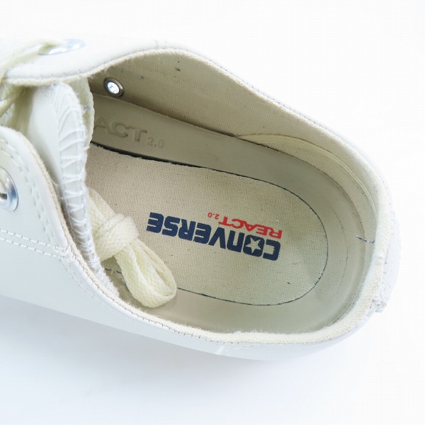 実際に弊社で買取させて頂いたCONVERSE/コンバース LEATHER ALL STAR OX レザー オールスター スニーカー 31311320/28.0の画像 4枚目