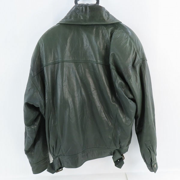 実際に弊社で買取させて頂いたCELINE/セリーヌ ビンテージ 総柄ライナー ラム レザー ブルゾン/46の画像 1枚目