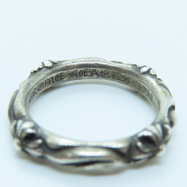 実際に弊社で買取させて頂いたCHROME HEARTS/クロムハーツ SBT BAND/SBTバンドリング/26号の画像 7枚目